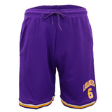 NNEDSZ Men's Basketball Sports Shorts Gym Jogging Swim Board Boxing Sweat Casual Pants, Purple - Los Angeles 6, XL