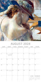 NNEDSZ Degas - 2024 Square Wall Calendar 16 Months Arts Planner Christmas New Year Gift