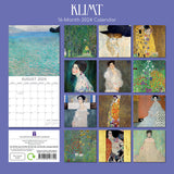 NNEDSZ Klimt - 2024 Square Wall Calendar 16 Months Arts Planner Christmas New Year Gift