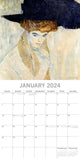 NNEDSZ Klimt - 2024 Square Wall Calendar 16 Months Arts Planner Christmas New Year Gift