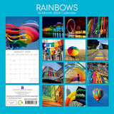 NNEDSZ Rainbows 2024 Square Wall Calendar 16 Month Arts Planner Christmas New Year Gift
