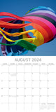 NNEDSZ Rainbows 2024 Square Wall Calendar 16 Month Arts Planner Christmas New Year Gift