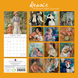 NNEDSZ Renoir - 2024 Square Wall Calendar 16 Month Arts Planner Christmas New Year Gift