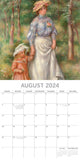 NNEDSZ Renoir - 2024 Square Wall Calendar 16 Month Arts Planner Christmas New Year Gift