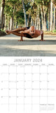 NNEDSZ Yoga 2024 Square Wall Calendar 16 Months Premium Planner Christmas New Year Gift