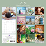 NNEDSZ Zen - 2024 Square Wall Calendar 16 Month Premium Planner Christmas New Year Gift