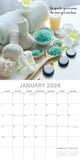 NNEDSZ Zen - 2024 Square Wall Calendar 16 Month Premium Planner Christmas New Year Gift