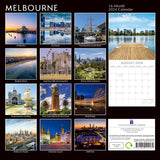 NNEDSZ Melbourne - 2024 Square Wall Calendar 16 Months Planner Christmas New Year Gift