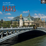 NNEDSZ Paris 2024 Square Wall Calendar 16 Month Premium Planner Christmas New Year Gift