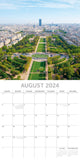 NNEDSZ Paris 2024 Square Wall Calendar 16 Month Premium Planner Christmas New Year Gift