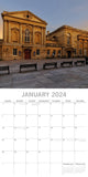 NNEDSZ Bath 2024 Square Wall Calendar 16 Months Premium Planner Christmas New Year Gift