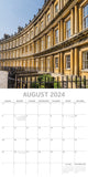 NNEDSZ Bath 2024 Square Wall Calendar 16 Months Premium Planner Christmas New Year Gift