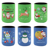 NNEDSZ 6x Christmas Stubby Stubbie Holders Beer Bottle Drink Can Cooler Santa Reindeer, F