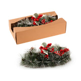 NNEDSZ Christmas Floral Table Arrangements Red Berries Pine Cones Flowers Decorations, Large
