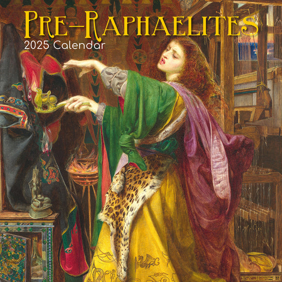 NNEDSZ Pre-Raphaelites - 2025 Square Wall Calendar Arts 16 Months Premium Planner Gift