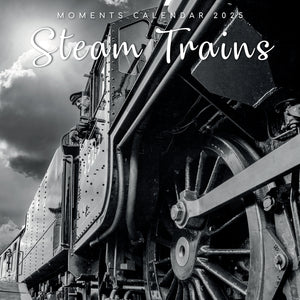 NNEDSZ Steam Trains 2025 Square Wall Calendar 16 Months Premium Planner Christmas Gift