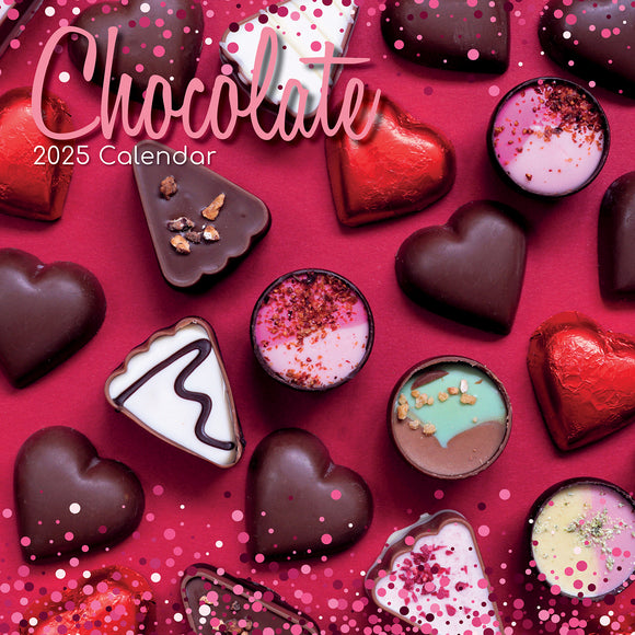 NNEDSZ Chocolate 2025 Square Wall Calendar Food 16-Month Christmas Premium Planner Gift