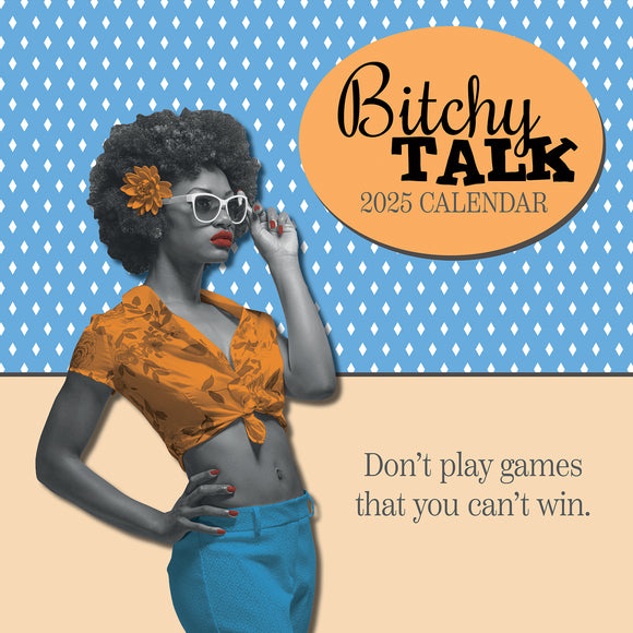 NNEDSZ Bitchy Talk - 2025 Square Wall Calendar 16 Months Premium Planner New Year Gift