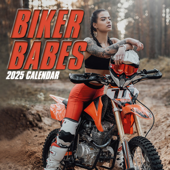 NNEDSZ Biker Babes 2025 Square Wall Calendar 16 Months Christmas New Year Planner Gift