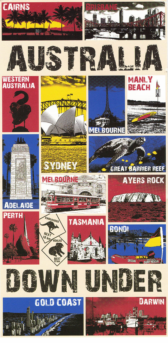 NNEDSZ 100% Cotton Australian Souvenir Aussie Kangaroos Flag Soft Beach Bath Towel Gift, Australia Down Under