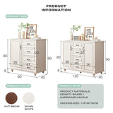 NNEDSZ 4 Chest of Drawers Storage Cabinet Tower Dresser Tallboy Drawer with Door