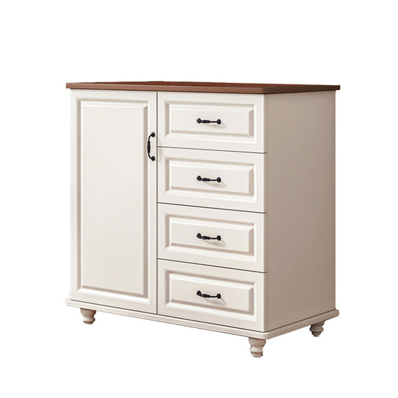 NNEDSZ 4 Chest of Drawers Storage Cabinet Tower Dresser Tallboy Drawer with Door Condition: Brand New