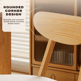 NNEDSZ Dining Chairs Kitchen Chair Natural Wood Linen Fabric Cafe Lounge Chairs
