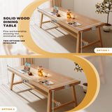 NNEDSZ 1.8M Solid Wood Dining Table Square Dining Table Dining Table Kitchen Furniture
