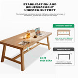 NNEDSZ 1.8M Solid Wood Dining Table Square Dining Table Dining Table Kitchen Furniture