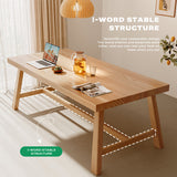 NNEDSZ 1.4M Solid Wood Dining Table Square Dining Table Dining Table Kitchen Furniture