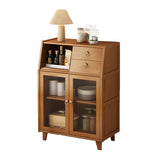 NNEDSZ Modern Bamboo Kitchen Sideboard Storage Cabinet Cupboard Tea Cabinet