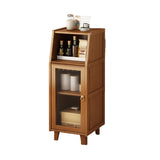 NNEDSZ Modern Bamboo Kitchen Sideboard Storage Cabinet Cupboard Tea Cabinet