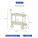 NNEDSZ Movable Modern  Trolley Small Unit Coffee Table Cart Storage Sofa Side Table with Wheels