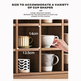 NNEDSZ DISPLAY STAND TEA CUP SHELFING FURNITURE CUBE CABINET W/ DRAWERS