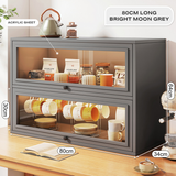 NNEDSZ NEW Kitchen Acrylic Cup Storage Cabinet, Table Top Cup Storage Box, Tea Cup Rack
