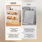 NNEDSZ NEW Kitchen Acrylic Cup Storage Cabinet, Table Top Cup Storage Box, Tea Cup Rack