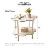NNEDSZ Coffee Table Tea Cloud Sofa Side Table Modern Creative Double-Layer Corner Table