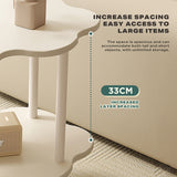 NNEDSZ Coffee Table Tea Cloud Sofa Side Table Modern Creative Double-Layer Corner Table