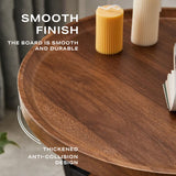 NNEDSZ 2 Tier End Table Sofa Side End Table Round Nightstand with Sturdy Metal Frame