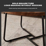 NNEDSZ Removable Set of 2 Round Coffee Table  Walnut Nesting Side End Table Furniture
