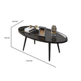 NNEDSZ Coffee Table Living Room Accent Oval Table Contemporary Style Leisure Tea Table