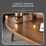 NNEDSZ Coffee Table Living Room Accent Oval Table Contemporary Style Leisure Tea Table