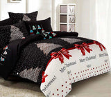 NNEDSZ Merry King Size Christmas Quilt/Duvet Cover Set