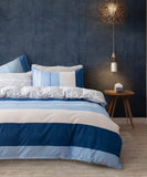 NNEDSZ Mannix Striped Quilt Cover Set - King Size