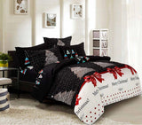 NNEDSZ Merry Super King Size Christmas Quilt/Duvet Cover Set