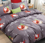 NNEDSZ Christmas Santa Super King Size Quilt/Duvet Cover Set