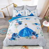NNEDSZ Princess Kids Quilt Cover Set - Double Size