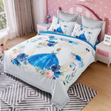 NNEDSZ Princess Kids Quilt Cover Set - Double Size