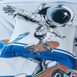 NNEDSZ Astronaut Kids Quilt Cover Set - Double Size
