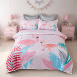 NNEDSZ Flamingo Kids Quilt Cover Set - Double Size